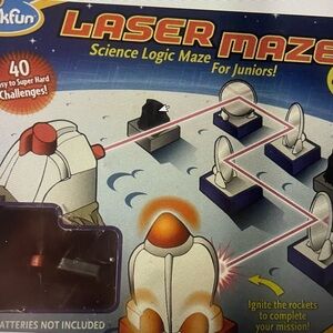 Think! Laser Maze Junior Science Logic Game - Black and Orange